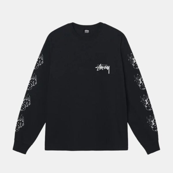 Fire Dice Ls Black Tee