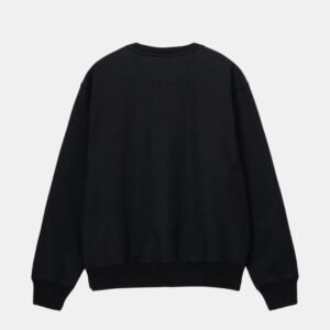 Overdyed Stock Logo Black Crew