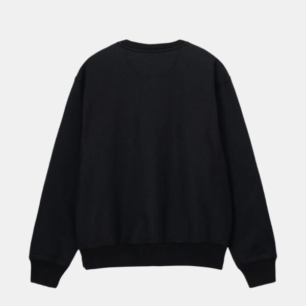 Overdyed Stock Logo Black Crew