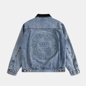 Stussy X Levi Embossed Denim Jacket