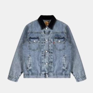 Stussy X Levi Embossed Denim Jacket