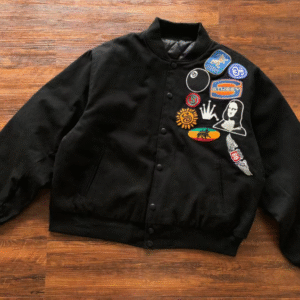 Stussy Souvenir Stadium Bomber Black Jacket