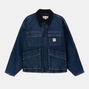 Stussy Washed Work Denim Blue Jacket